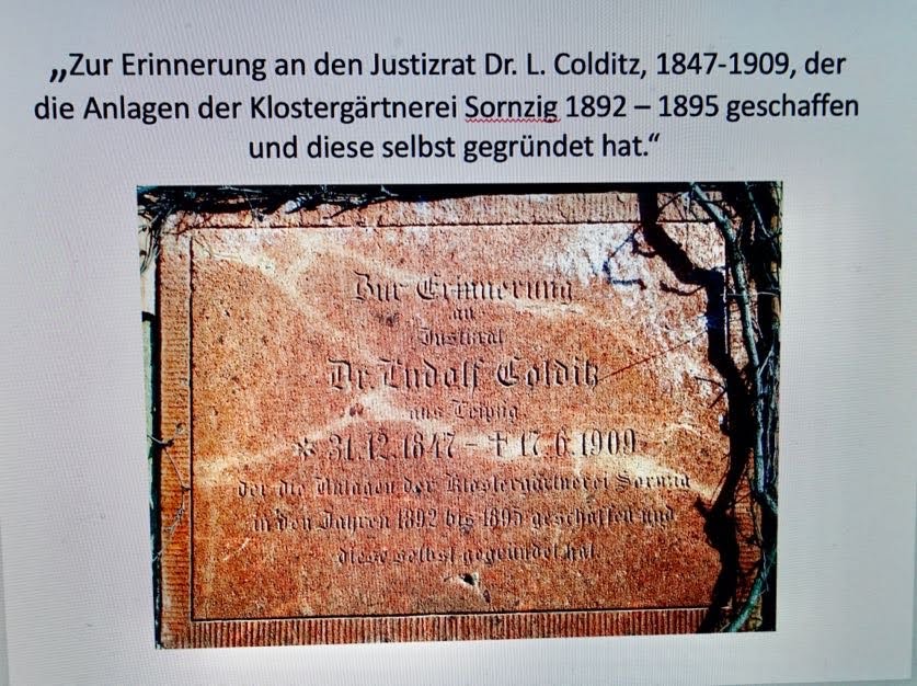 Erinnerungstafel an Dr. Ludolf Colditz