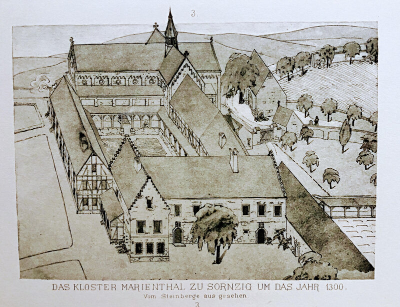 Das Kloster Marienthal zu Sornzig um das Jahr 1300